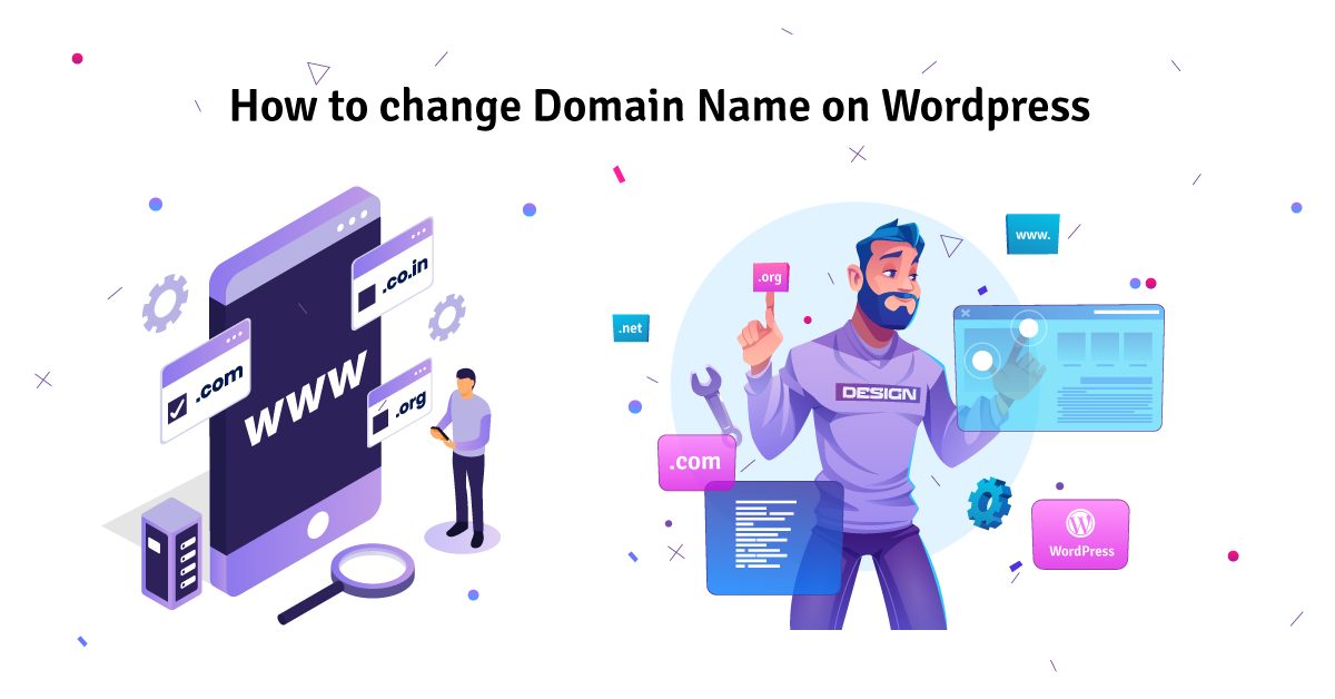 how to change domain name on wordpress