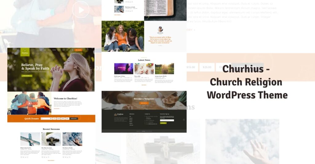 Churhius Church Religion WordPress Theme WP Messiah