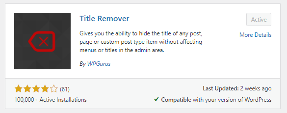 Remove page title in wordpress 2 WP Messiah