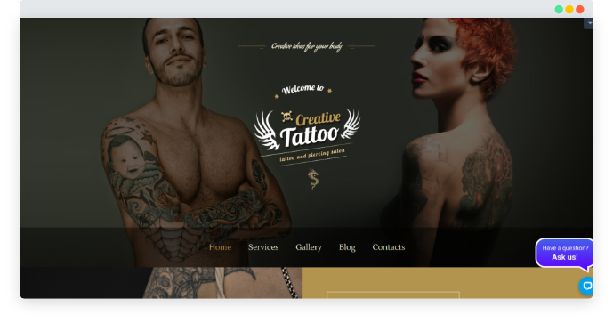 13 Creative Tattoo WordPress Theme WP Messiah