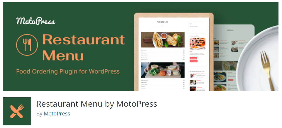 Restaurant Menu by MotoPress