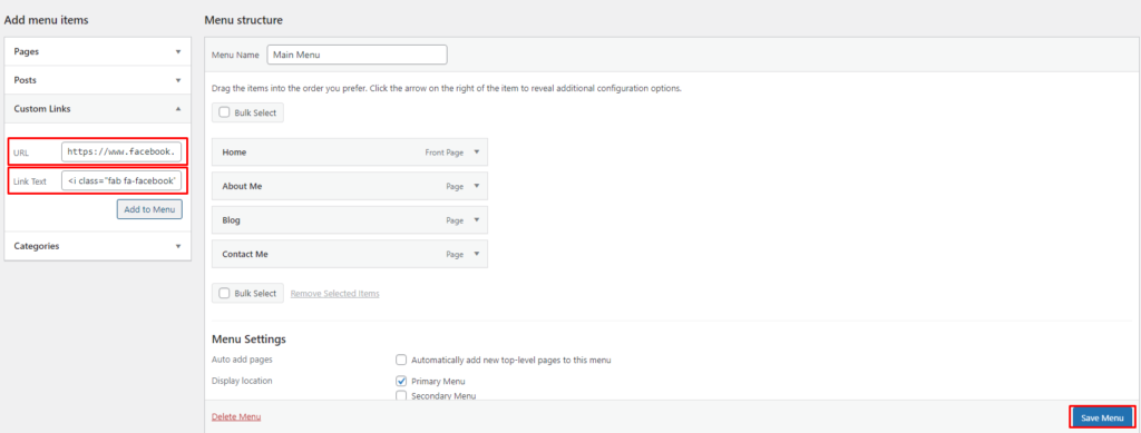 Wordpress dashboard WP Messiah