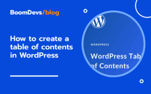 How to create a Table of Contents in WordPress?