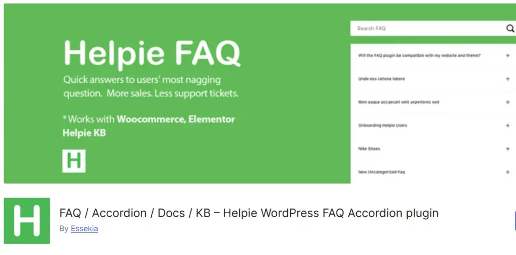 Helpie faq