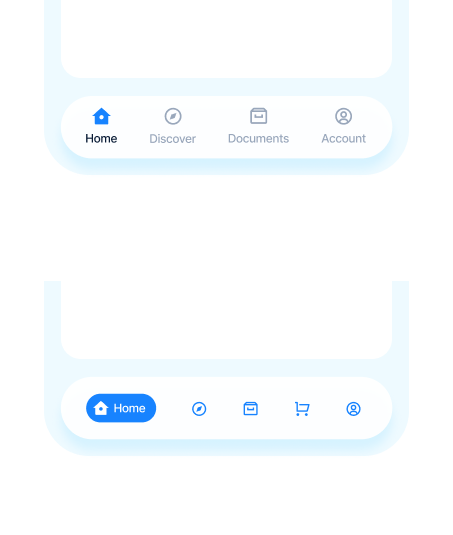 Wp Mobile Bottom Menu 17 premade design 2